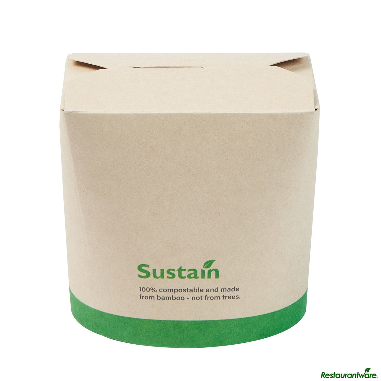 Containers, Noodle Take-Out, Sustain 26 Ounce, PLA-Lined Bamboo Paper, 4 x 3.50 x 3.75 Inch, Round,50 - 1 EACH
