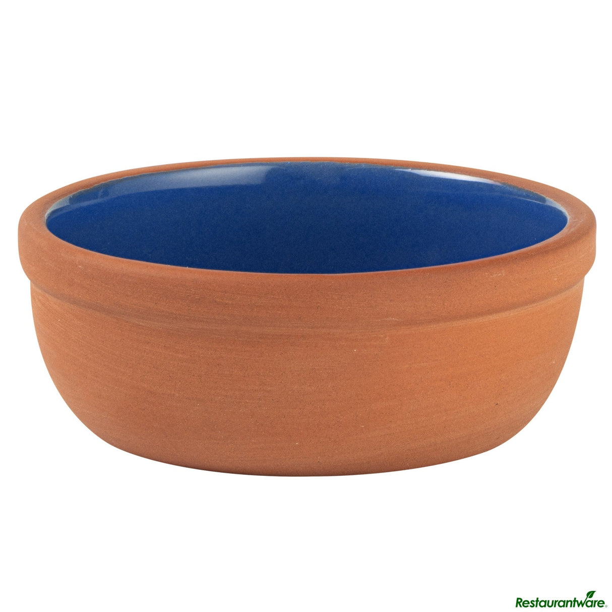Bowls, Cazuela, Terra Tek 5 Ounce, Terracotta, Blue Glazed Interior, 4 x 4 x 1.50 Inch, Oven-Safe,2 - 1 EACH