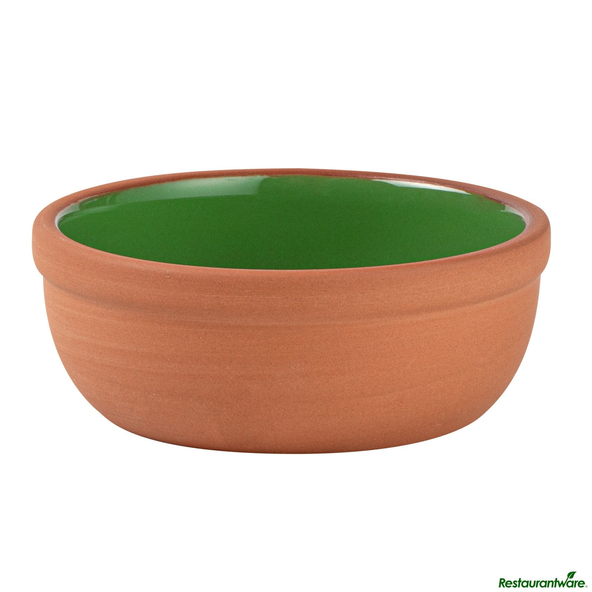 Bowls, Cazuela, Terra Tek 5 Ounce, Terracotta, Green Glazed Interior, 4 x 4 x 1.50 Inch, Oven-Safe,2 - 1 EACH