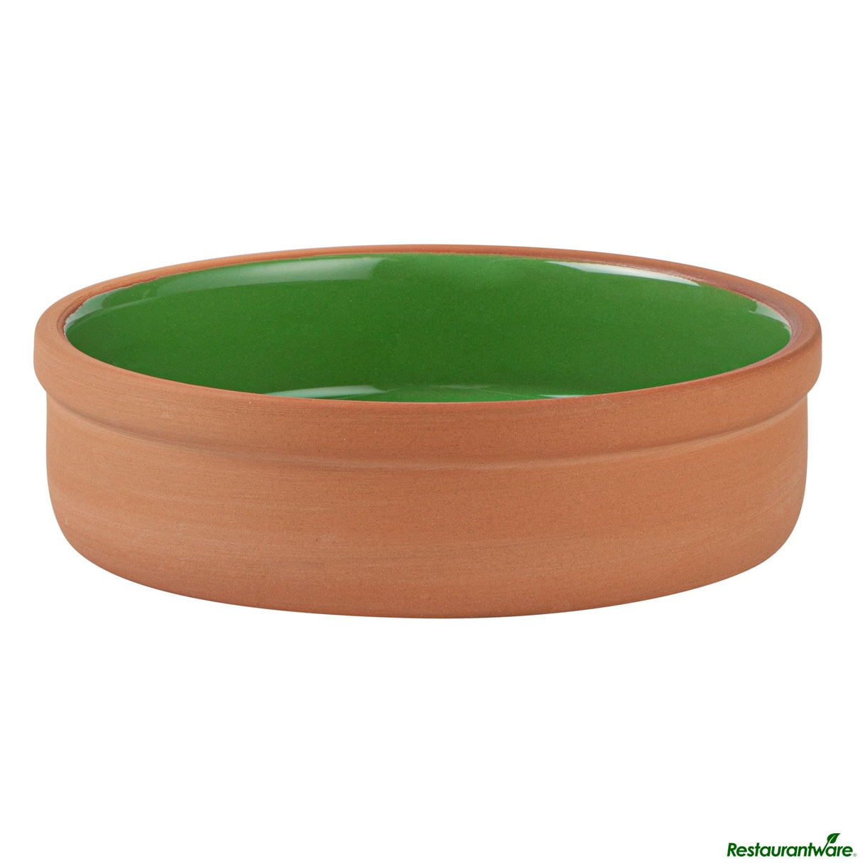 Bowls, Cazuela, Terra Tek 9 Ounce, Terracotta, Green Glazed Interior, 5 x 5 x 1.25 Inch, Oven-Safe,2 - 1 EACH