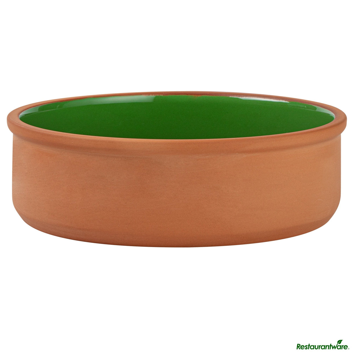 Bowls, Cazuela, Terra Tek 34 Ounce, Terracotta, Green Glazed Interior, 7.50 x 7.50 x 2.25 Inch, Oven-Safe,2 - 1 EACH