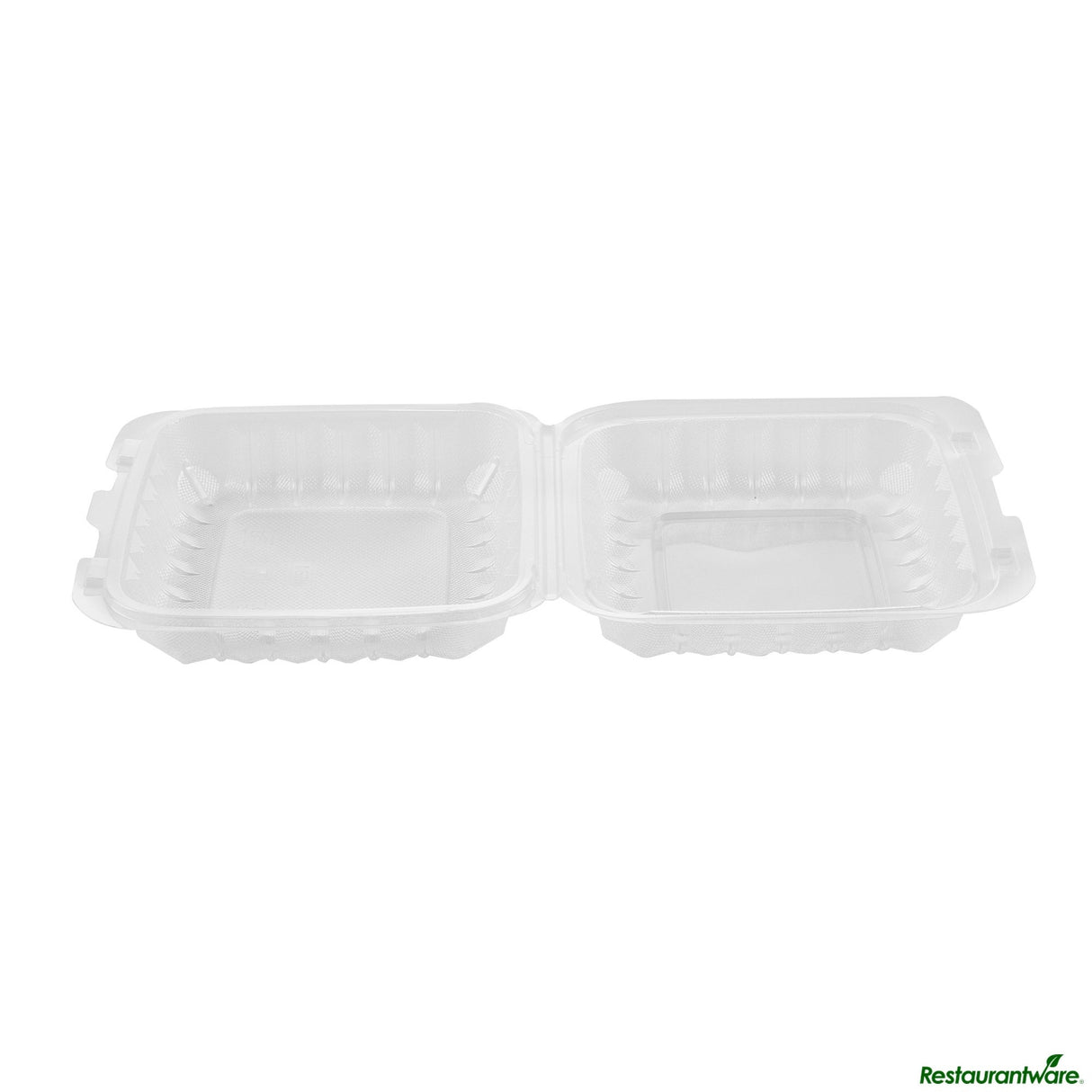 Containers, RW Base 30 Ounce, Microwavable Plastic, Clear, 7.50 x 7.50 x 2.75, Anti-Fog Clamshell, Square,50 - 1 EACH