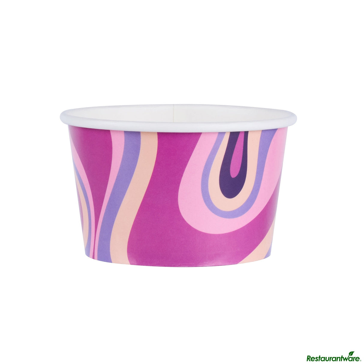 Cups, To-Go, Coppetta 8 Ounce, Paper, Midnight Groove, Round, 3.75 x 3.75 x 2.25 Inch,50 - 1 EACH