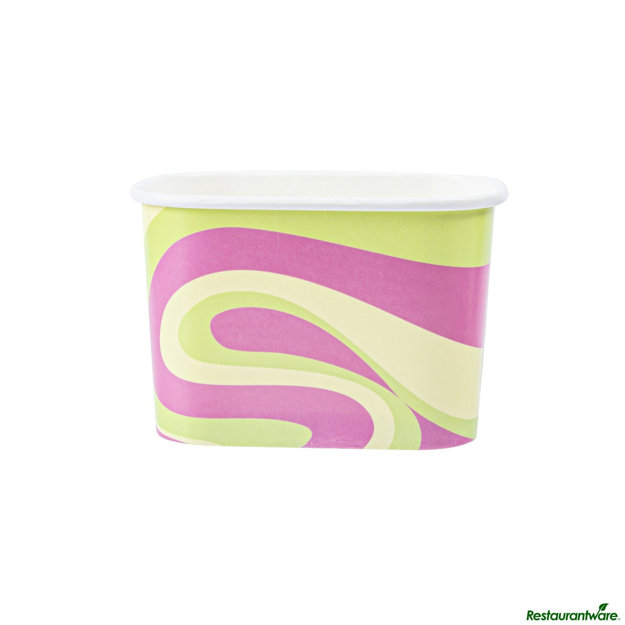 Cups, To-Go, Coppetta 12 Ounce, Paper, Pastel Groove, Square, 4.25 x 3.25 x 2.75 Inch,50 - 1 EACH