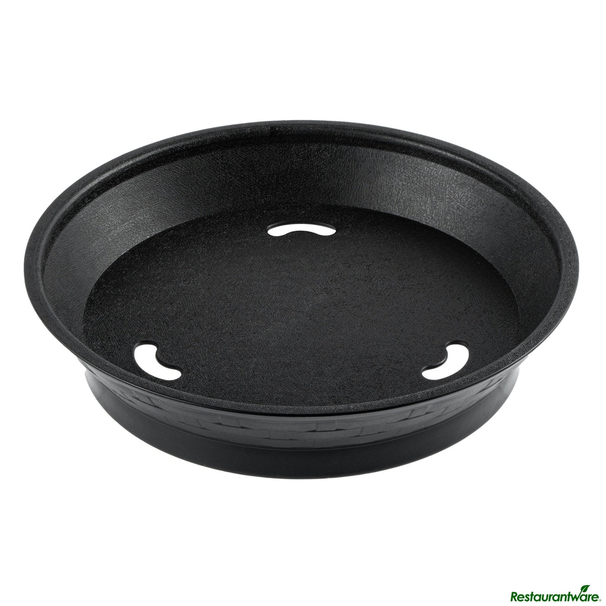 Platters, Diner, 8.75 x 8.75 x 1.75 Inch, Plastic, Black, Round, with Base,10 - 1 EACH
