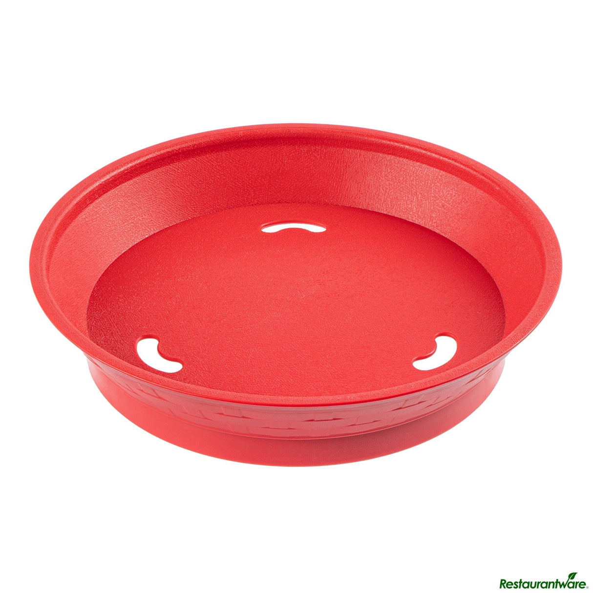 Platters, Diner, 8.75 x 8.75 x 1.75 Inch, Plastic, Red, Round, with Base,10 - 1 EACH