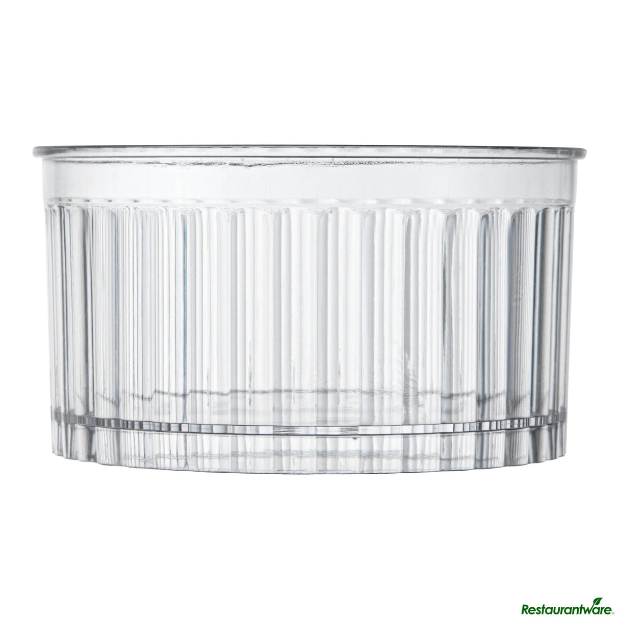 Cups, Dessert, 4 Ounce, Plastic, Clear, Round, 3 x 3 x 1.5 Inch, Fluted,4 - 25 COUNT