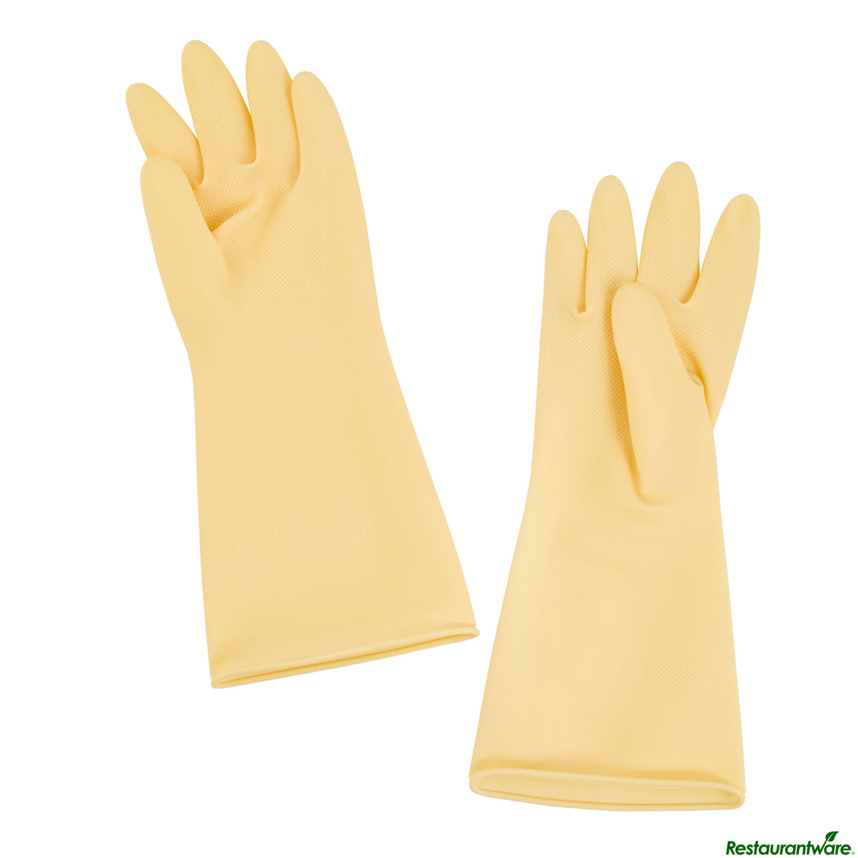 Gloves, Latex, Clean Tek X-Large, Yellow, 13 x 5.25 Inch, 22 Mil,10 - 2 PIECE