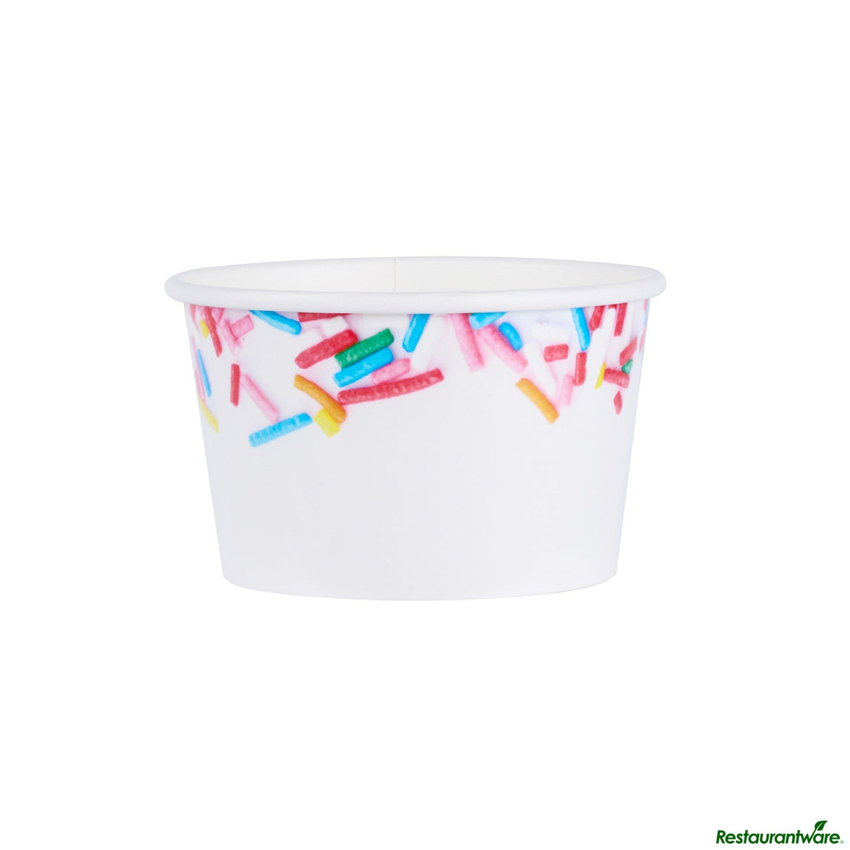 Cups, To-Go, Coppetta 8 Ounce, Paper, Festive Sprinkles, Round, 3.75 x 3.75 x 2.25 Inch,4 - 50 COUNT