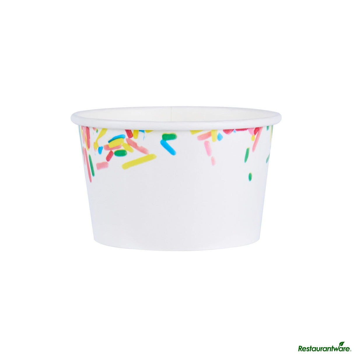 Cups, To-Go, Coppetta 8 Ounce, Paper, Classic Sprinkles, Round, 3.75 x 3.75 x 2.25 Inch,4 - 50 COUNT