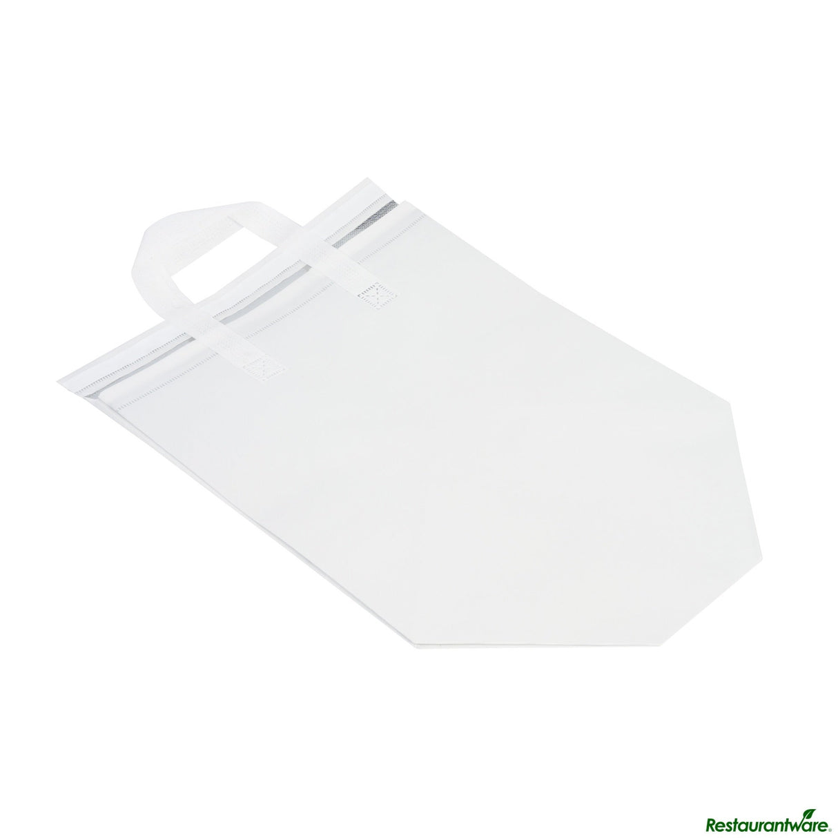 Bags, Take-Out, Bag Tek 11.75 x 7.75 x 12.5 Inch, Fabric, White, Insulated, Tamper-Evident,4 - 25 COUNT