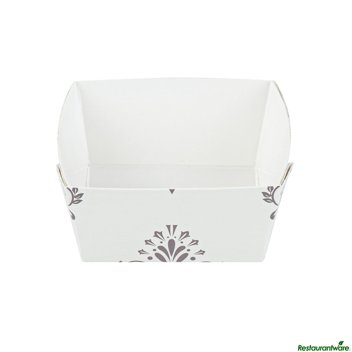 Cups, Baking, Bake Tek 6 Ounce, Greaseproof Paper, Beige Vintage Floral, Square, 3 x 3 x 1.5 Inch,100 - 1 EACH