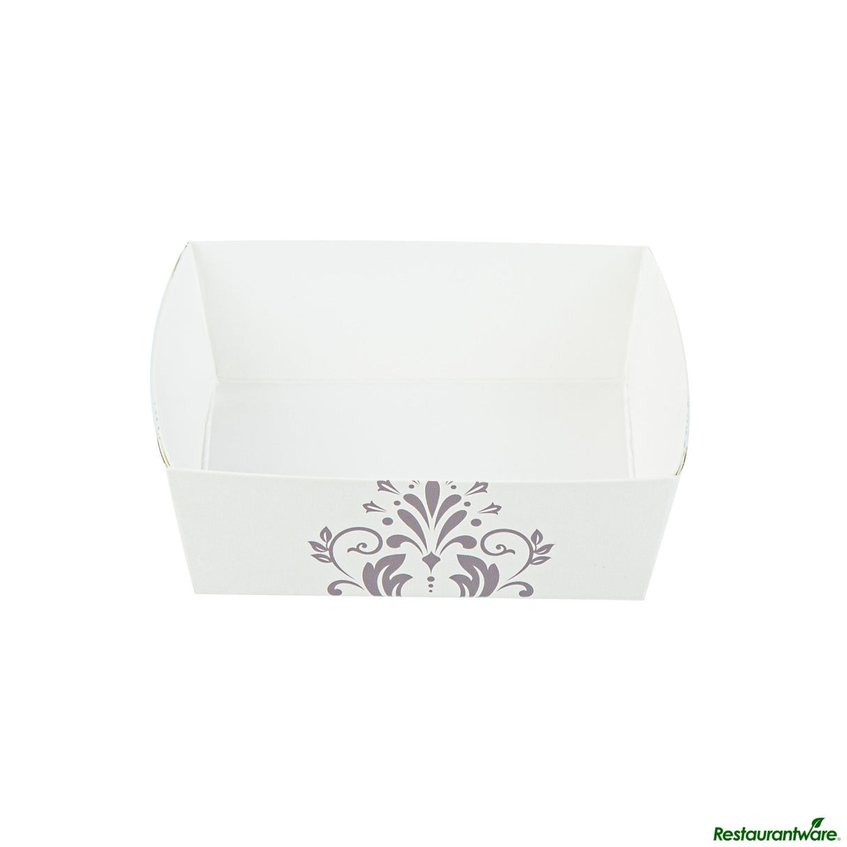 Trays, Baking, Bake Tek 8 Ounce, Greaseproof Paper, Beige Vintage Floral, 4.25 x 4.25 x 1.5 Inch,100 - 1 EACH