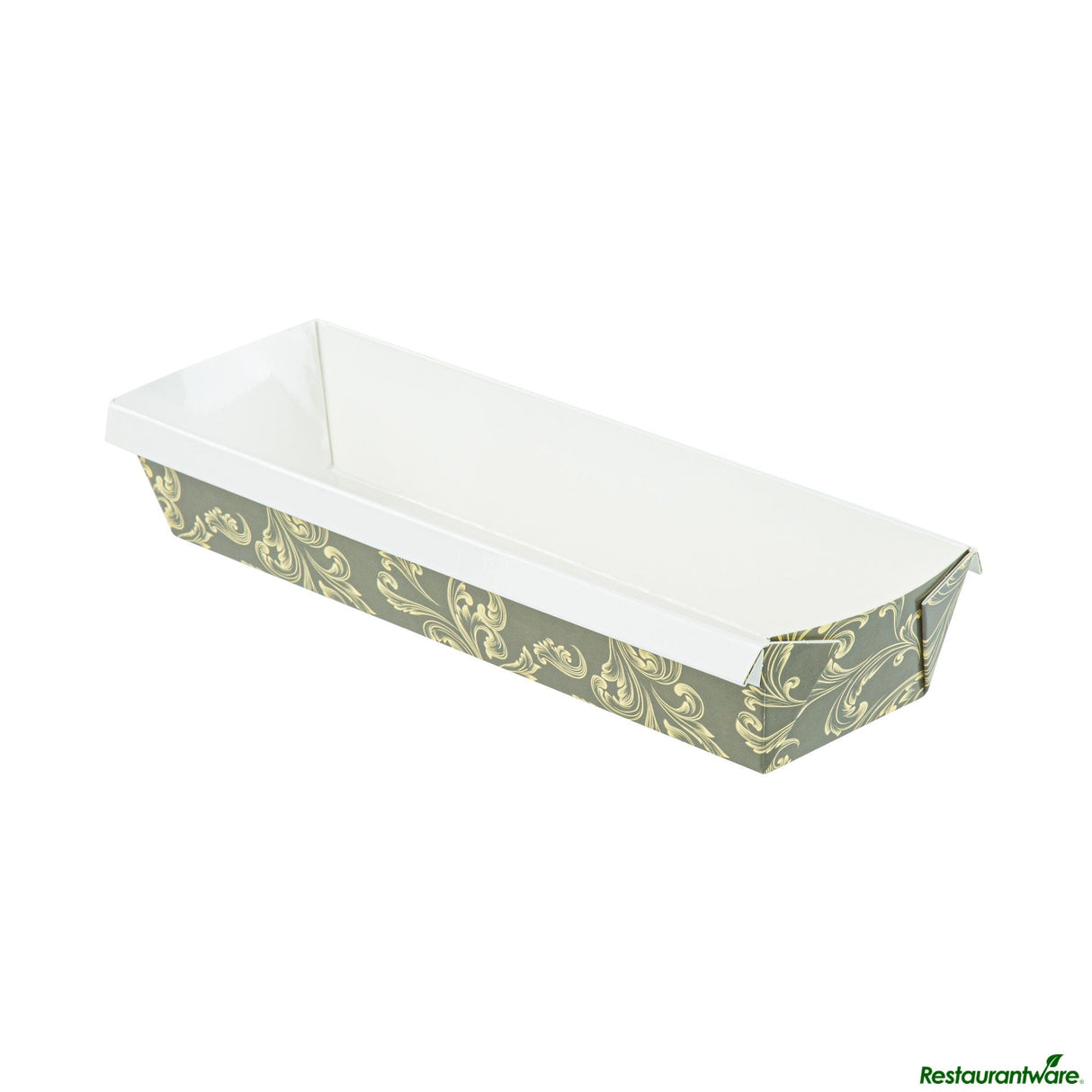 Pans, Loaf, Bake Tek 32 Ounce, Greaseproof Paper, Dark Green Vintage Floral, 11 x 3.25 x 2 Inch,4 - 25 COUNT