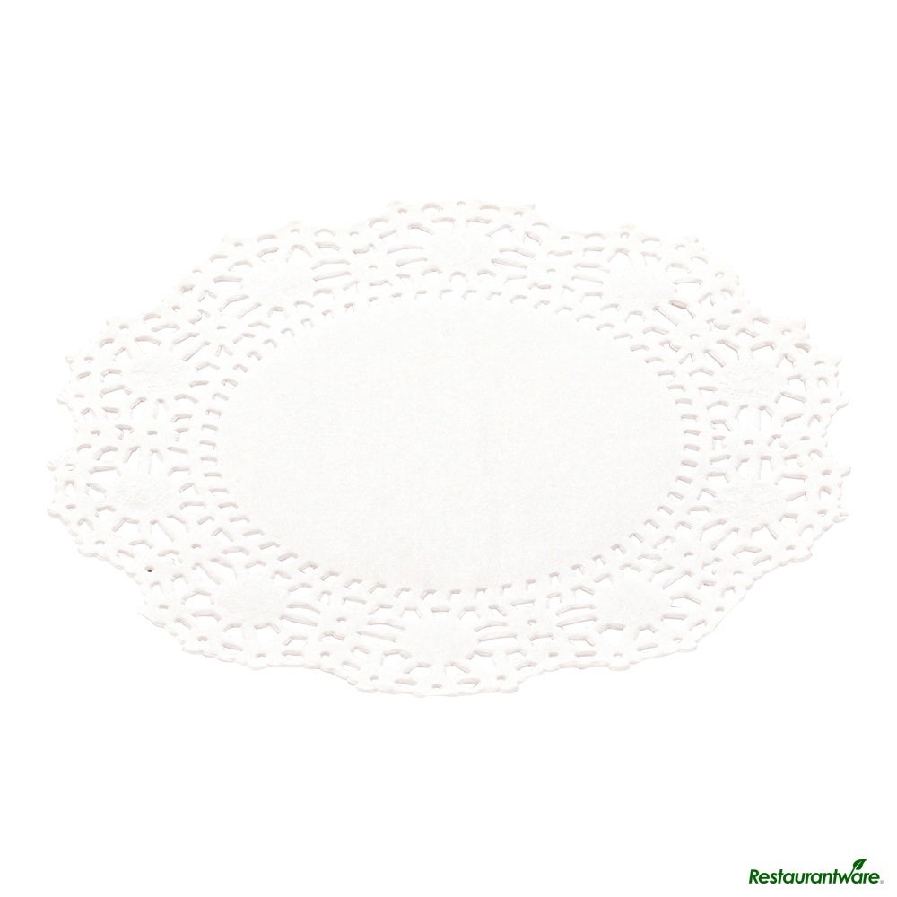 Doilies, Lace, Pastry Tek 4 Inch, Paper, White, Round,40 - 100 COUNT