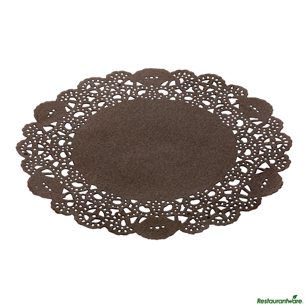 Doilies, Lace, Pastry Tek 6 Inch, Paper, Black, Round,40 - 100 COUNT