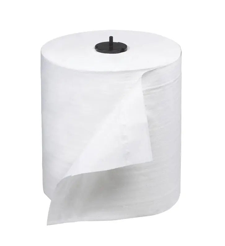 Towels, Roll, 1-Ply, White, 7.7 Inch,6 - 900 FOOT