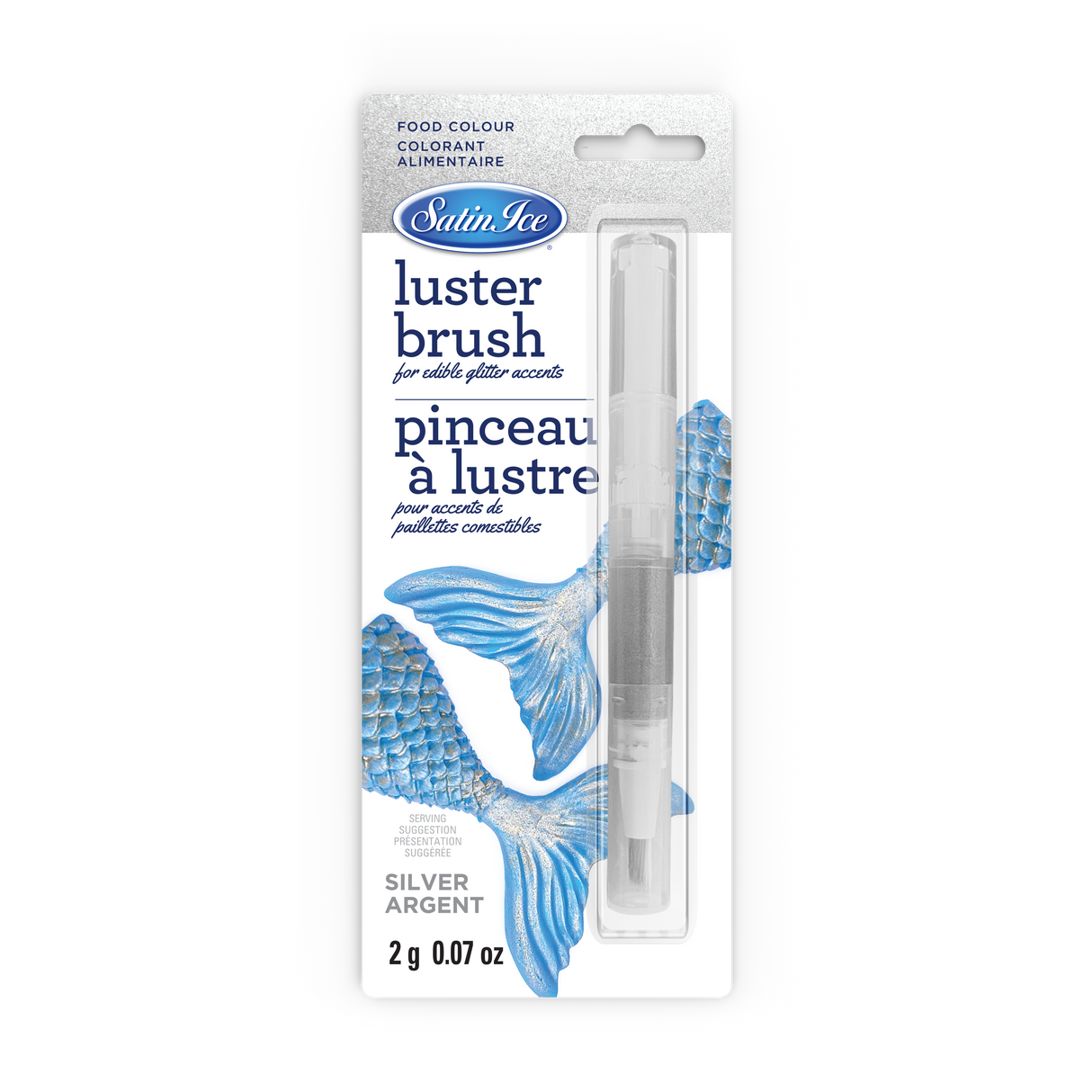 Brushes, Luster, Silver,1 - 0.07 OUNCE