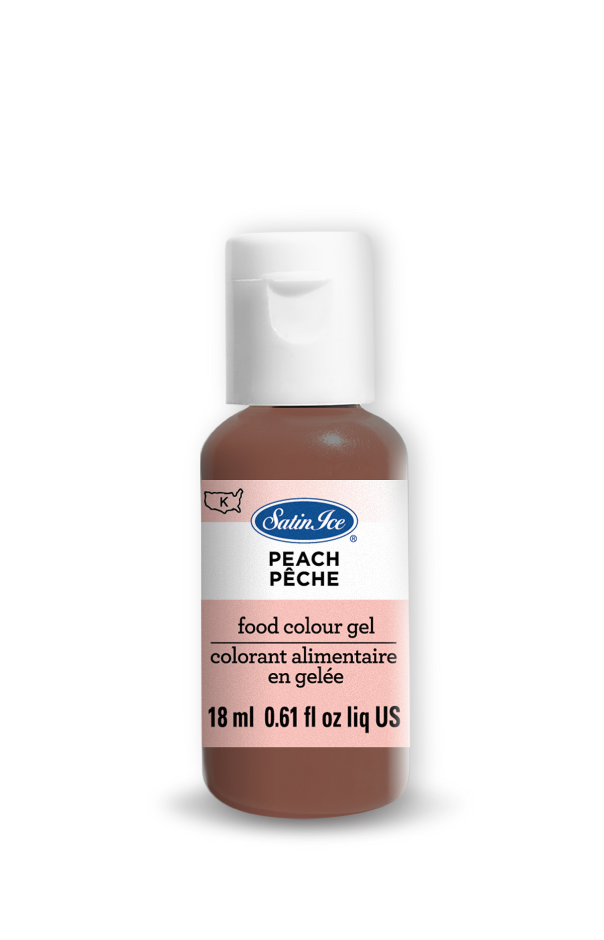 Food Colors, Peach, Gel,12 - 0.61 OUNCE