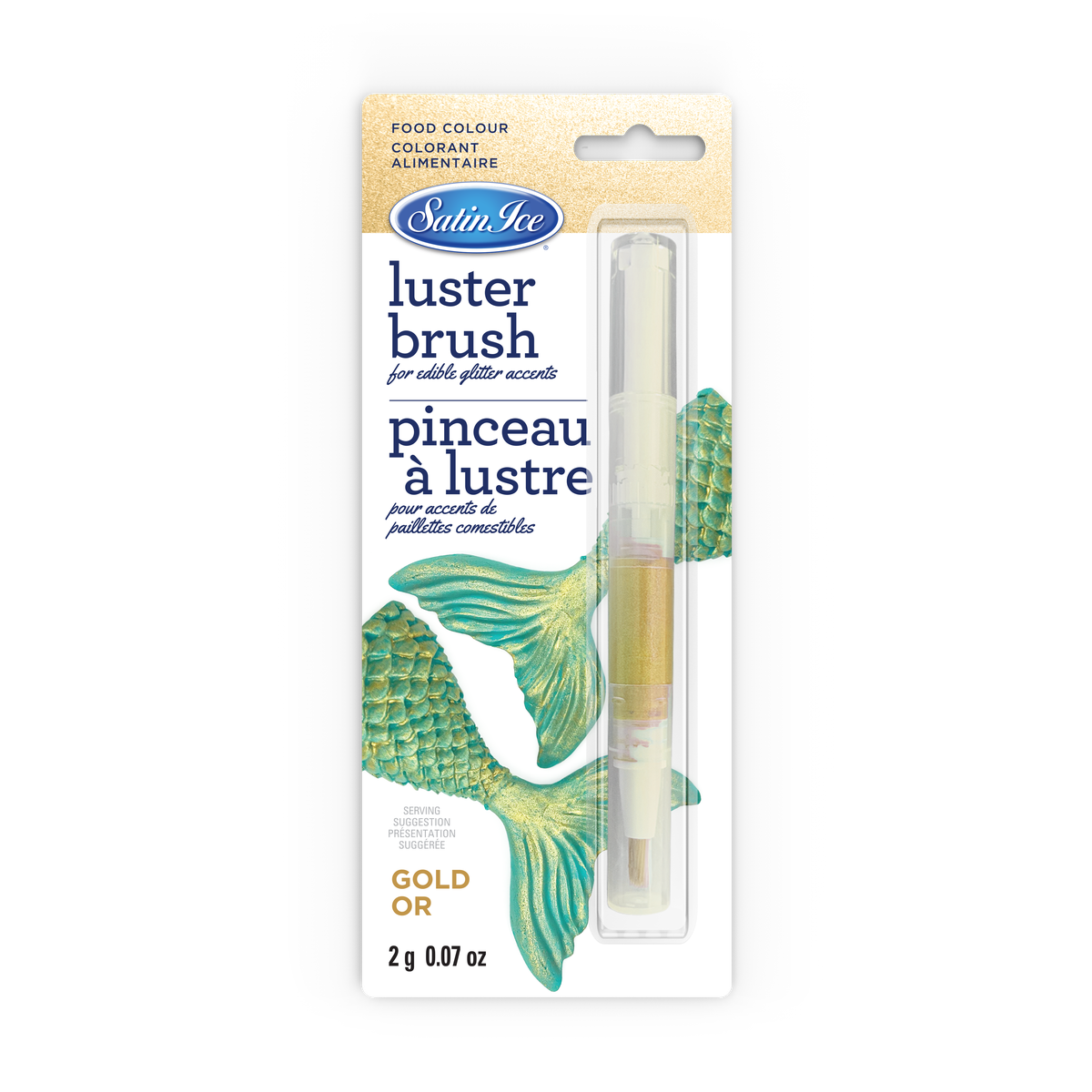 Brushes, Luster, Gold,1 - 0.07 OUNCE