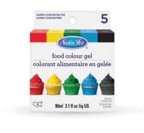 Food Color Kit, Gel,1 - 3.1 OUNCE