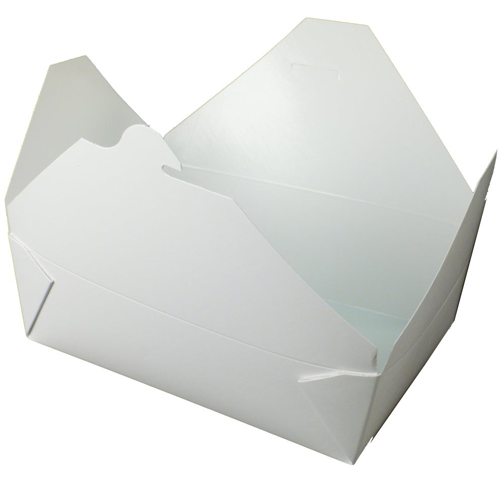 Containers, Food, #3, Paper, White,4 - 50 COUNT