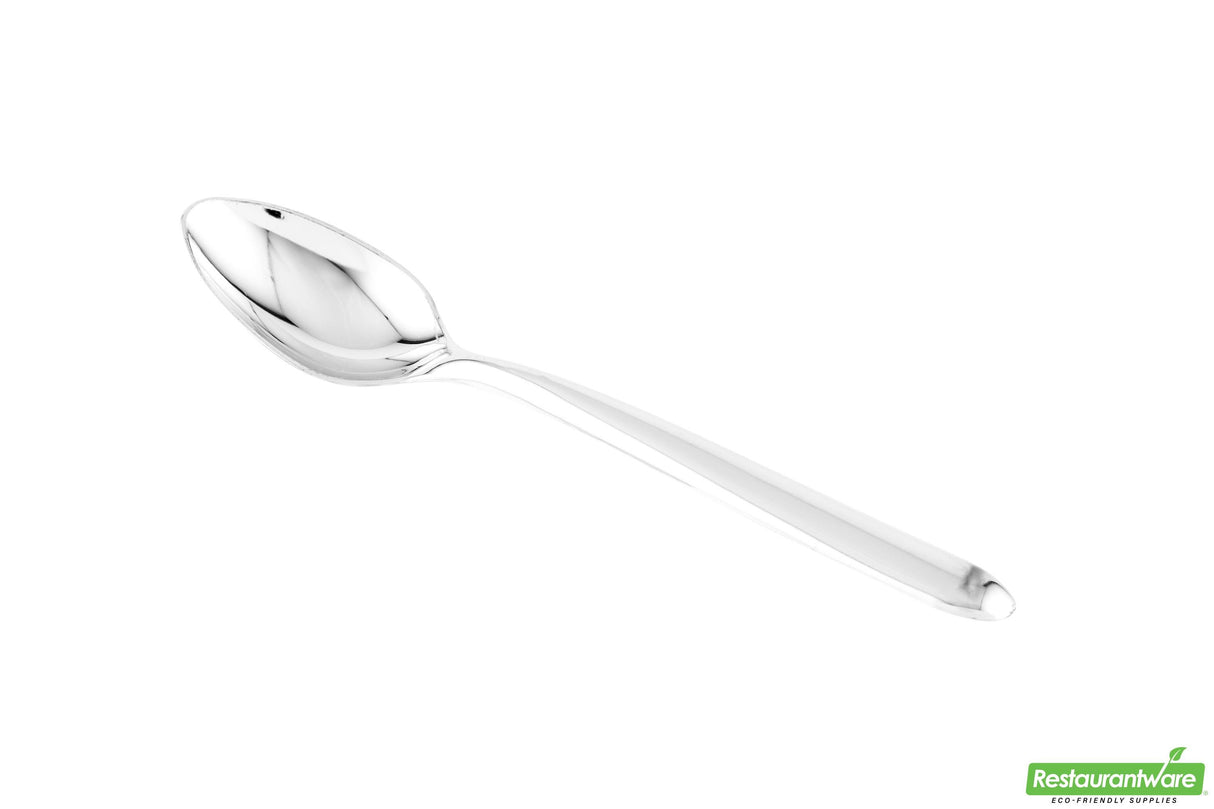 Spoons, Moderna, Plastic, Silver, 7.3 Linear Inch,1 - 250 COUNT