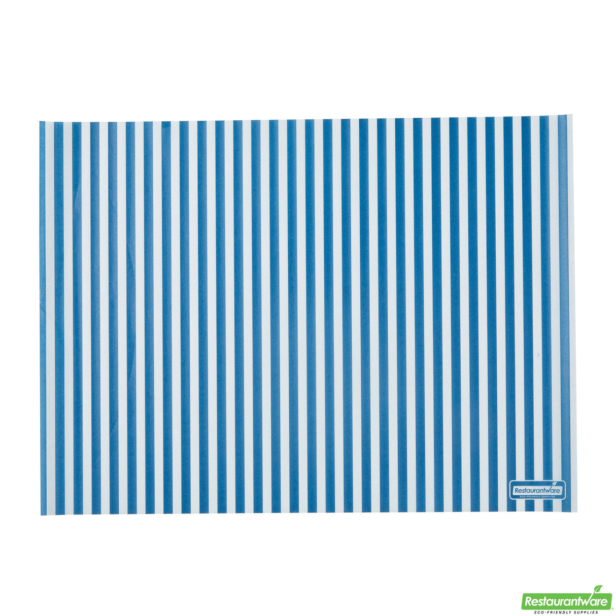 Food Wrap & Basket Liners, RW Base 15 x 11 Inch, Greaseproof Paper, Blue & White Stripe,10 - 200 COUNT