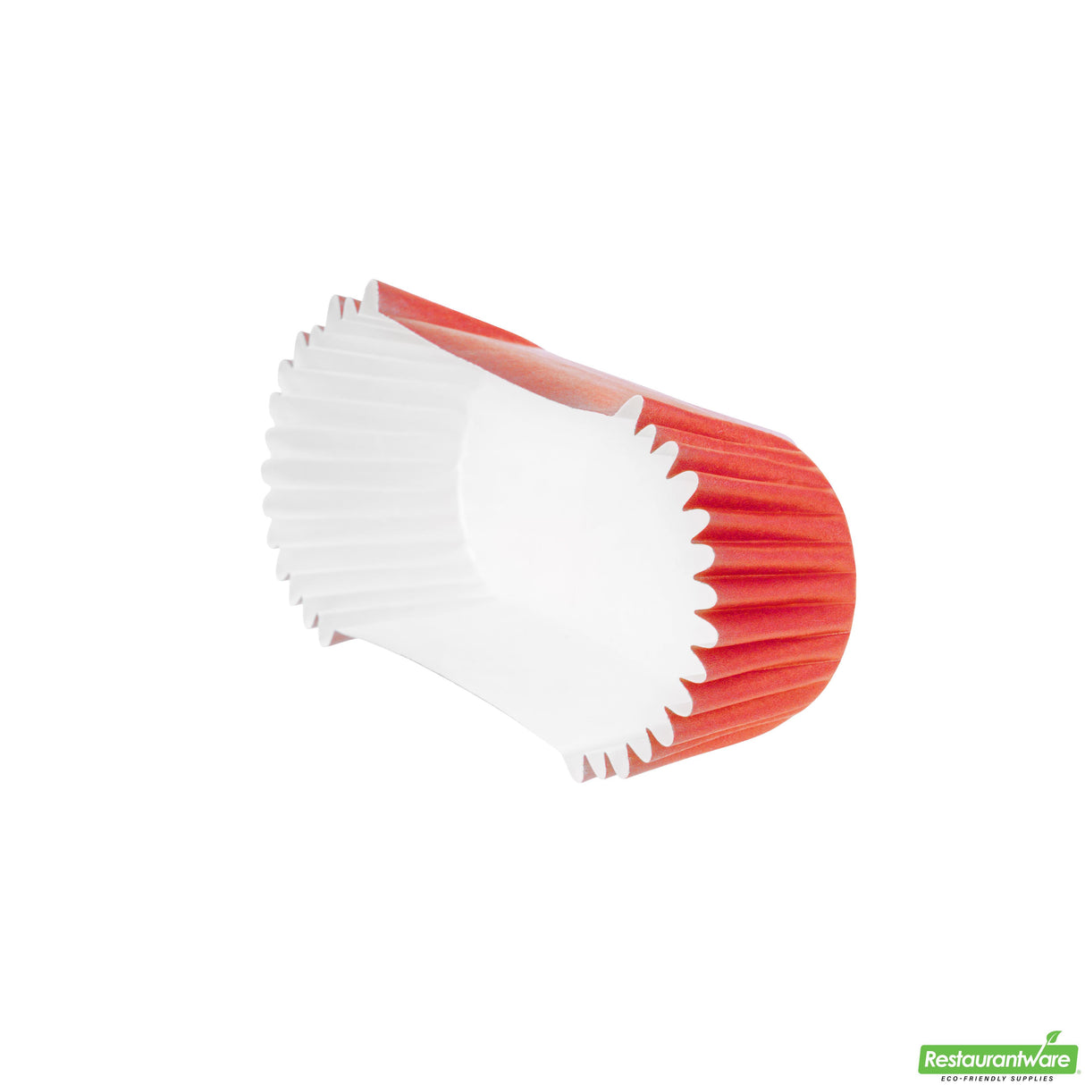 Cups, Baking, 1 Ounce, Paper, Red, Ridged, 3.50 x 1.50 x 0.75 Inch, Elliptical,200 - 1 EACH