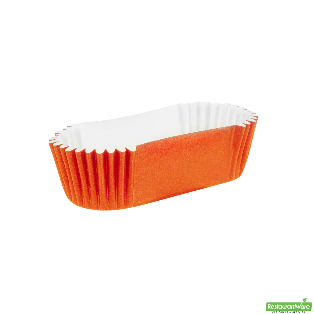 Cups, Baking, 1 Ounce, Paper, Tangerine Orange, Ridged, 3.50 x 1.50 x 0.75 Inch, Elliptical,200 - 1 EACH