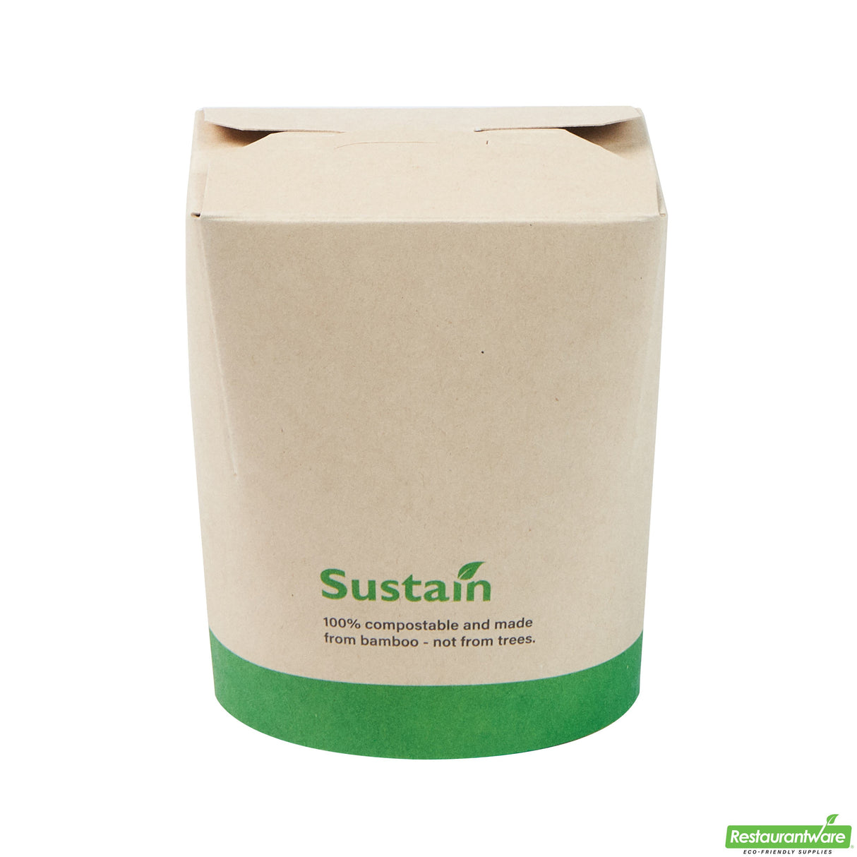 Containers, Noodle Take-Out, Sustain 16 Ounce, PLA-Lined Bamboo Paper, 3.25 x 3 x 4 Inch, Round,4 - 50 COUNT