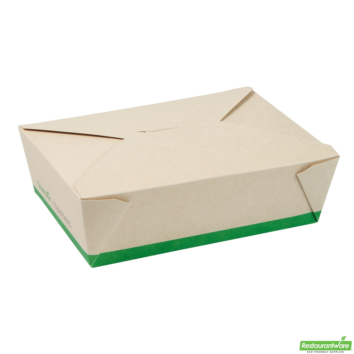 Containers, Take-Out, Sustain 71 Ounce, PLA-Lined Bamboo Paper, 8.50 x 6.25 x 2.50 Inch, #3, Rectangular,4 - 50 COUNT