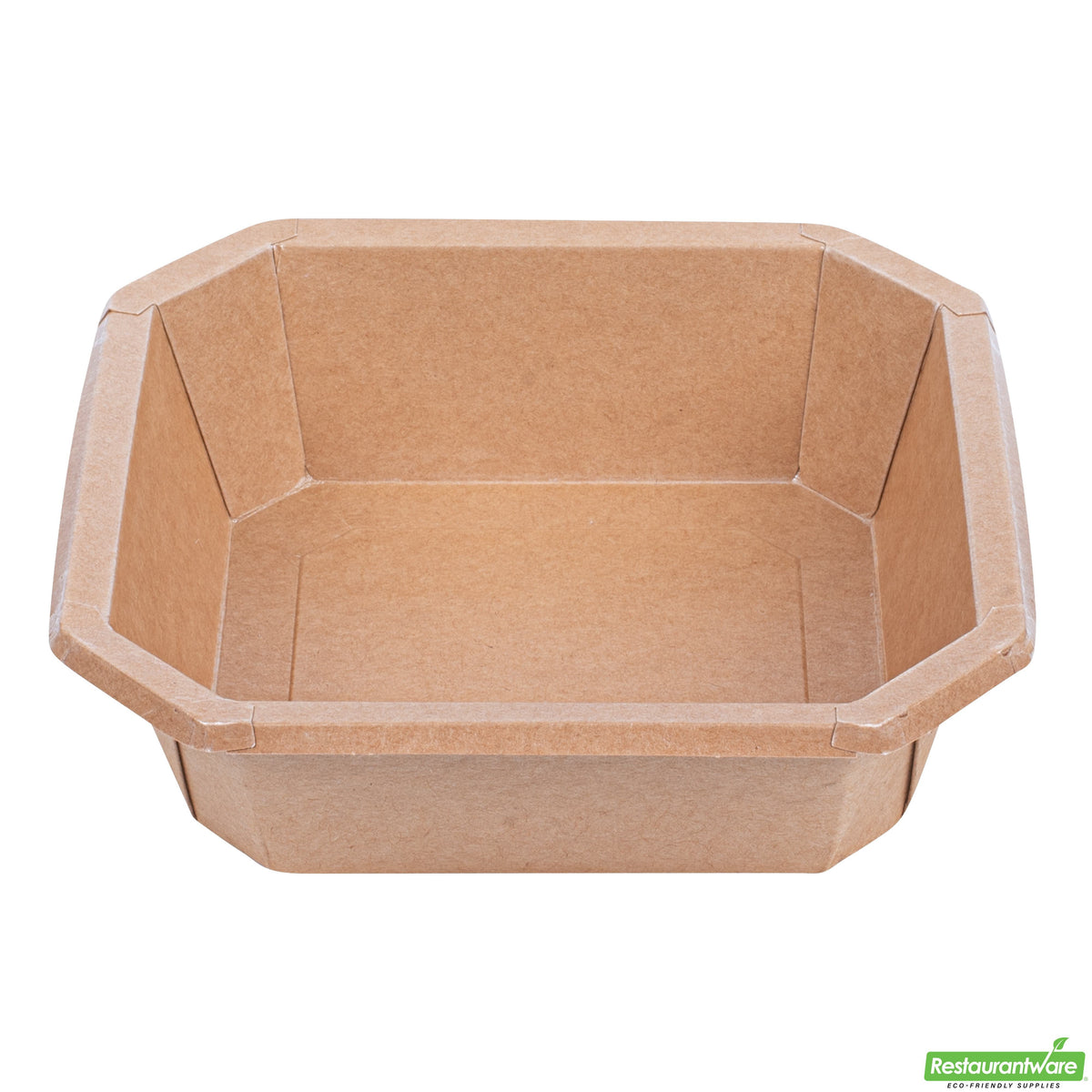 Containers, Take-Out, Sustain 34 Ounce, PLA-Lined Paper, Kraft, 7 x 7 x 2 Inch, Octagonal,4 - 25 COUNT