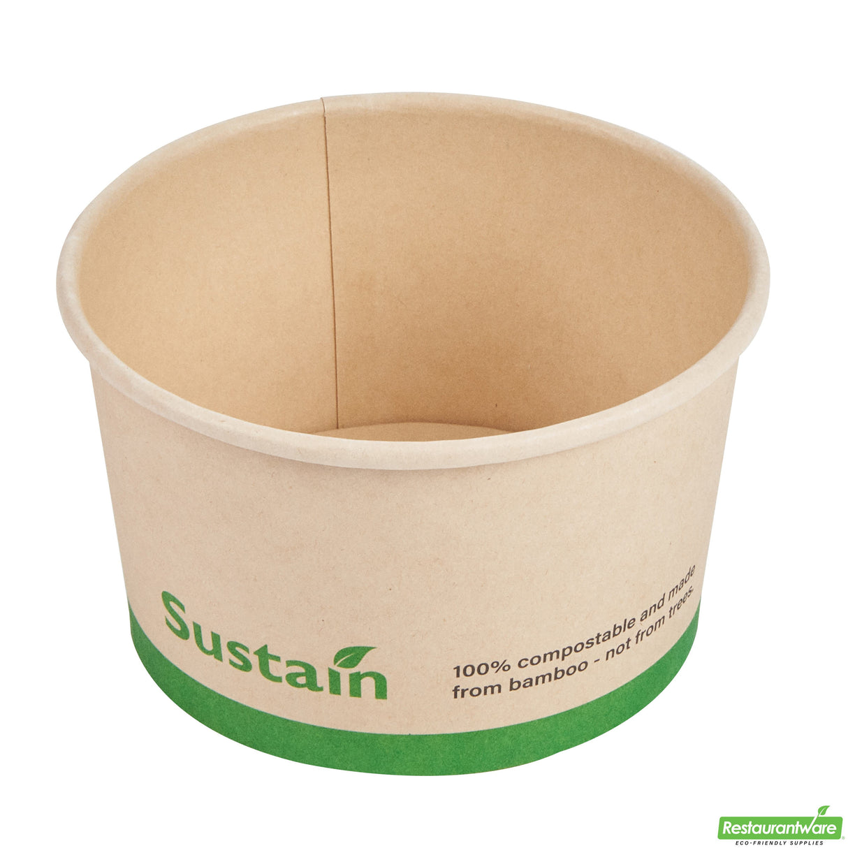 Cups, To-Go, Sustain 12 Ounce, PLA-Lined Bamboo Paper, Round, 4 x 4 x 2.25 Inch,4 - 50 COUNT