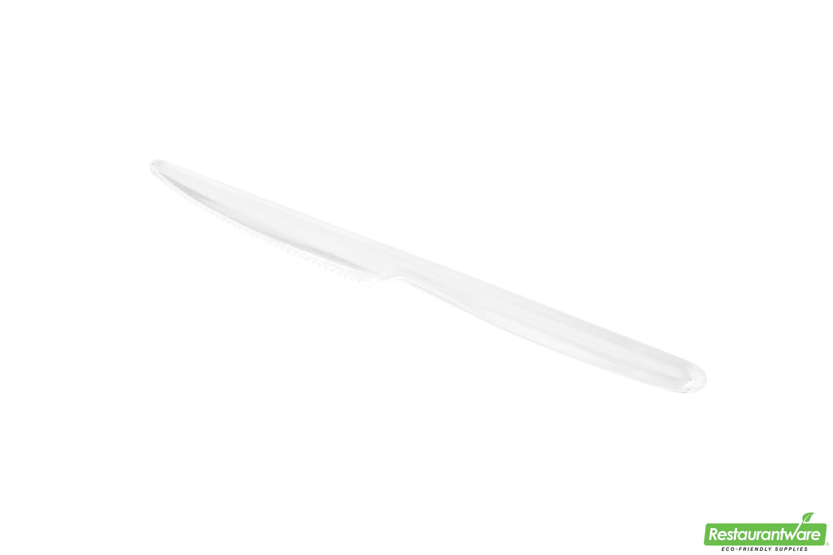 Knives, Moderna, Plastic, Clear, 7.3 Linear Inch,1 - 250 COUNT