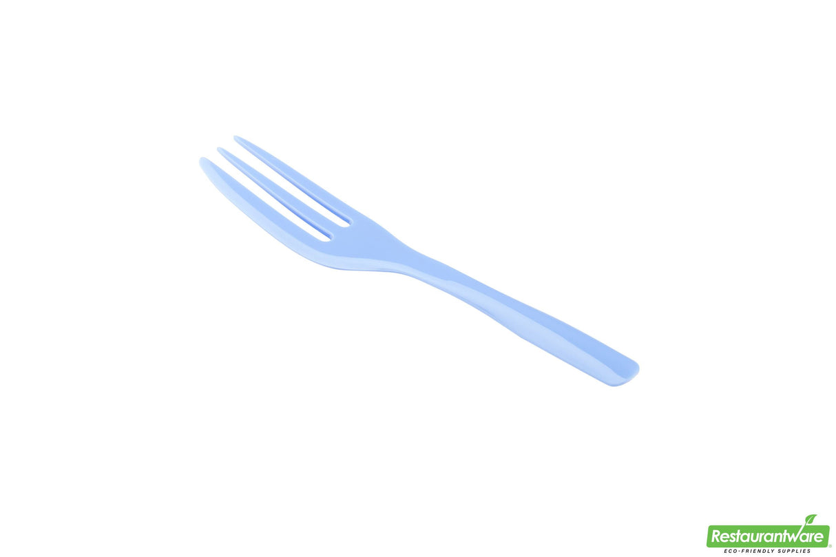 Forks, Cake, Heavyweight Plastic, Periwinkle, 4 Inch, with Knife-Edge, 4 Linear Inch,1 - 100 COUNT