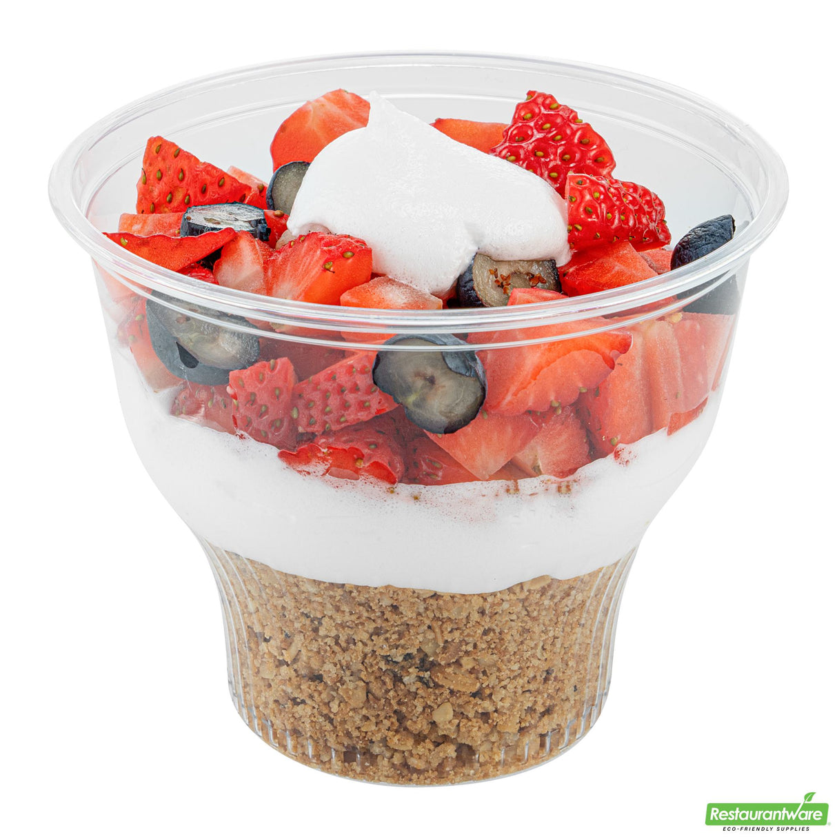 Cups, Dessert, RW Base 14 Ounce, Plastic, Clear, 3.75 x 3.75 x 3.50 Inch, Round,50 - 1 EACH