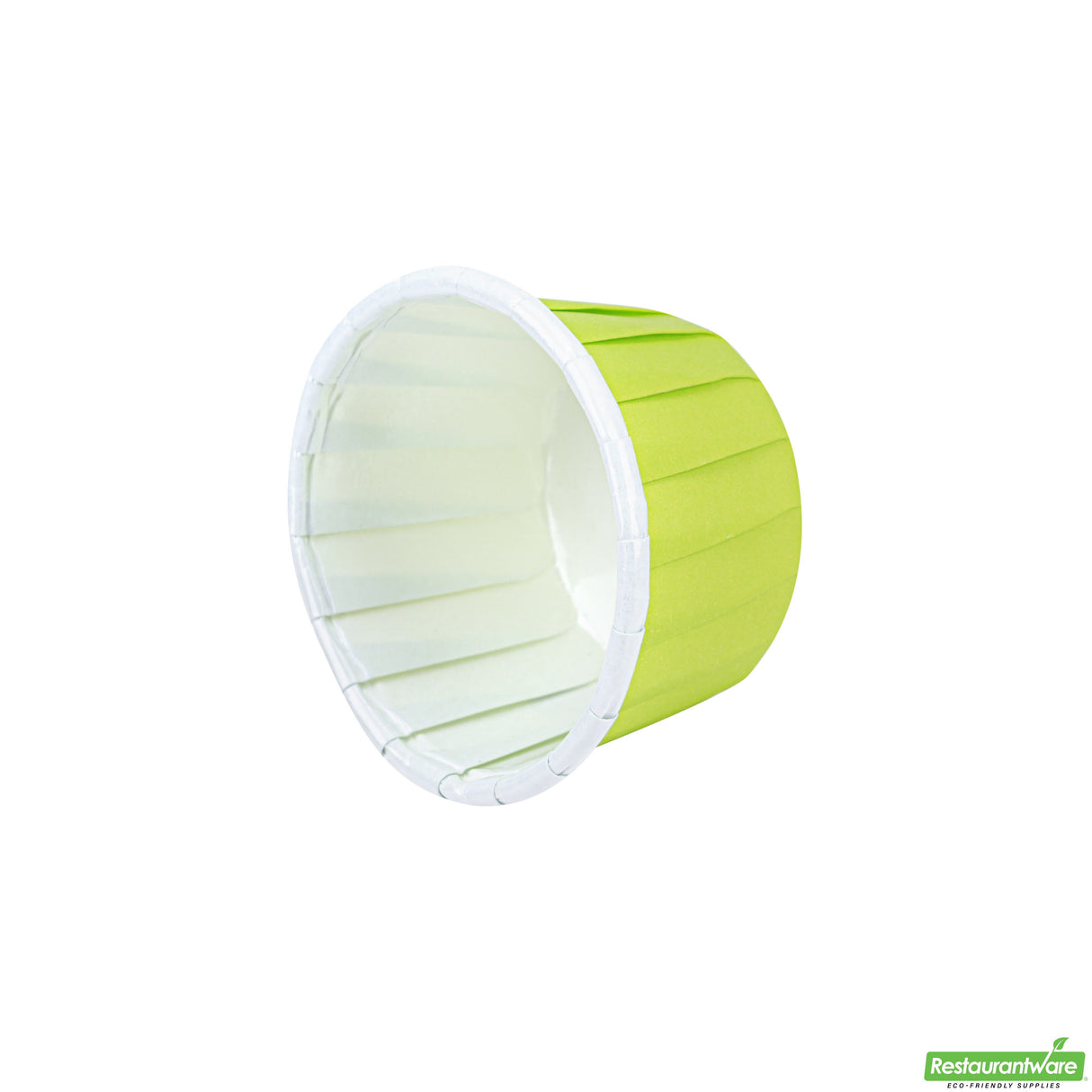 Cups, Baking, 1 Ounce, Paper, Eco Green, Pleated, Small 2 x 2 x 1.25 Inch, Round,200 - 1 EACH