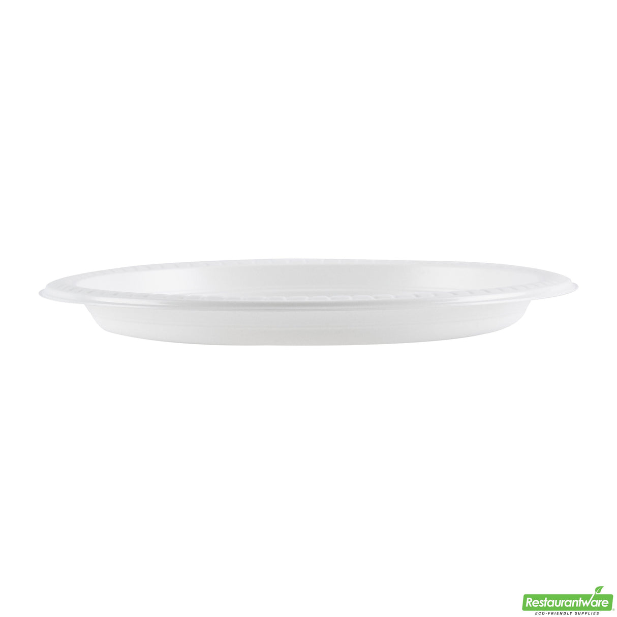 Plates, RW Base 9 x 9 x 0.75 Inch, Microwavable Plastic, White, Round,2 - 50 COUNT