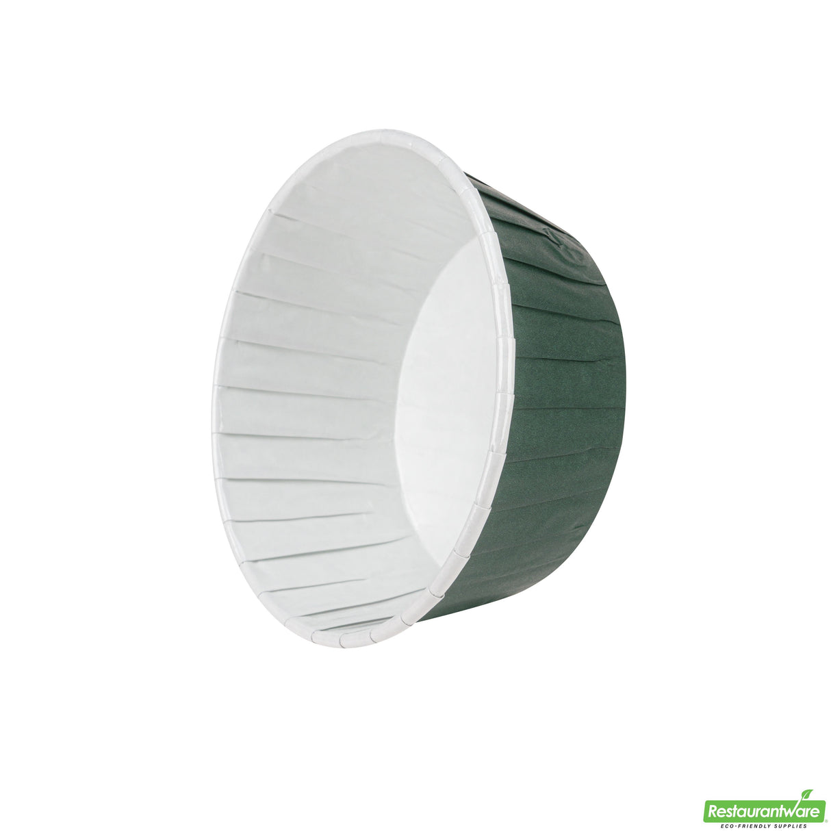 Cups, Baking, 5 Ounce, Paper, Forest Green, Pleated, Large 3.75 x 3.75 x 1.50 Inch, Round,200 - 1 EACH