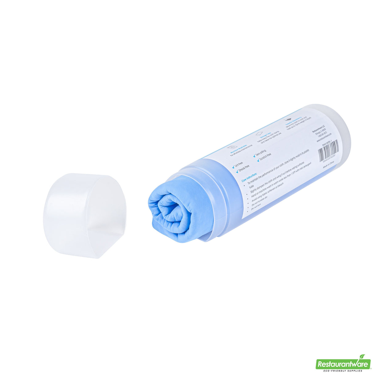 Cloth, Clean Tek Professional 25.25 x 17 Inc, Blue, Chamois, includes Storage Tube,20 - 1 EACH