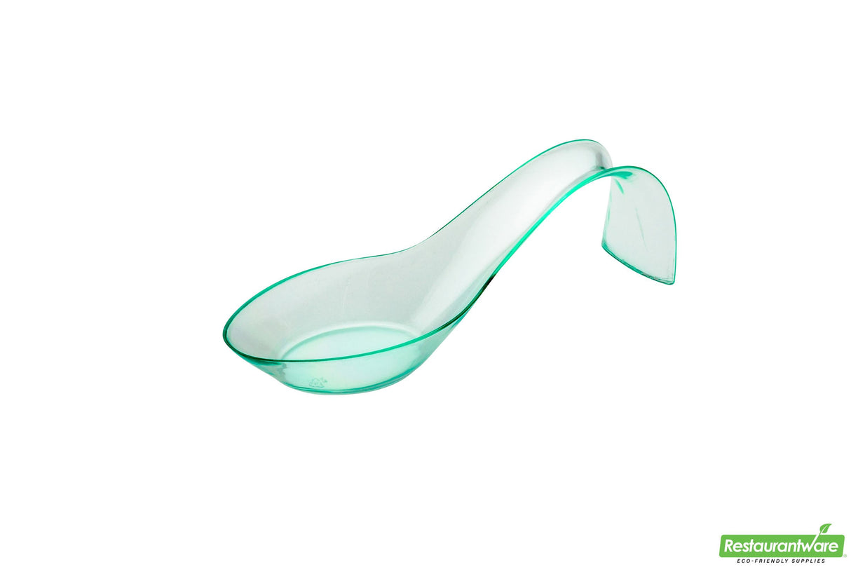 Spoons, Appetizer, 5 Inch, Plastic, Sea Green, Heavyweight, 5 Linear Inch,1 - 100 COUNT