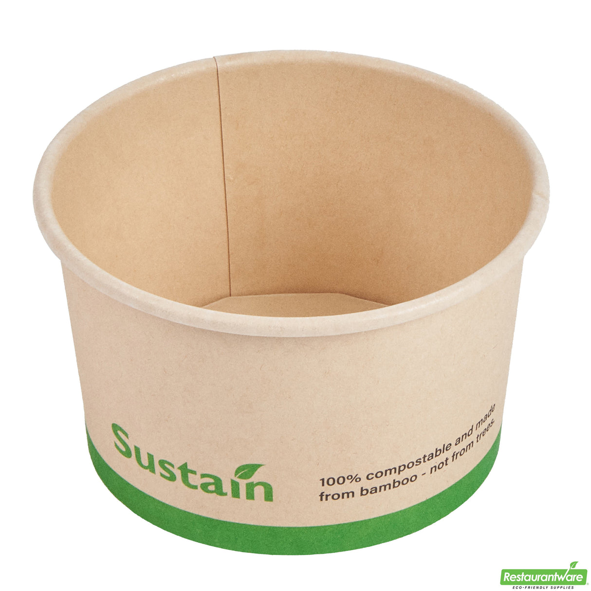 Cups, To-Go, Sustain 5 Ounce, PLA-Lined Bamboo Paper, Round, 3.25 x 3.25 x 2 Inch,4 - 50 COUNT