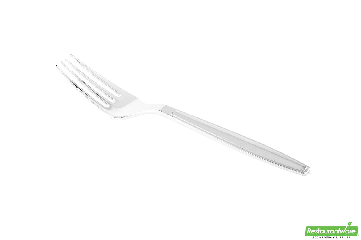 Forks, Argento, Plastic, Silver, 7 Linear Inch,1 - 250 COUNT