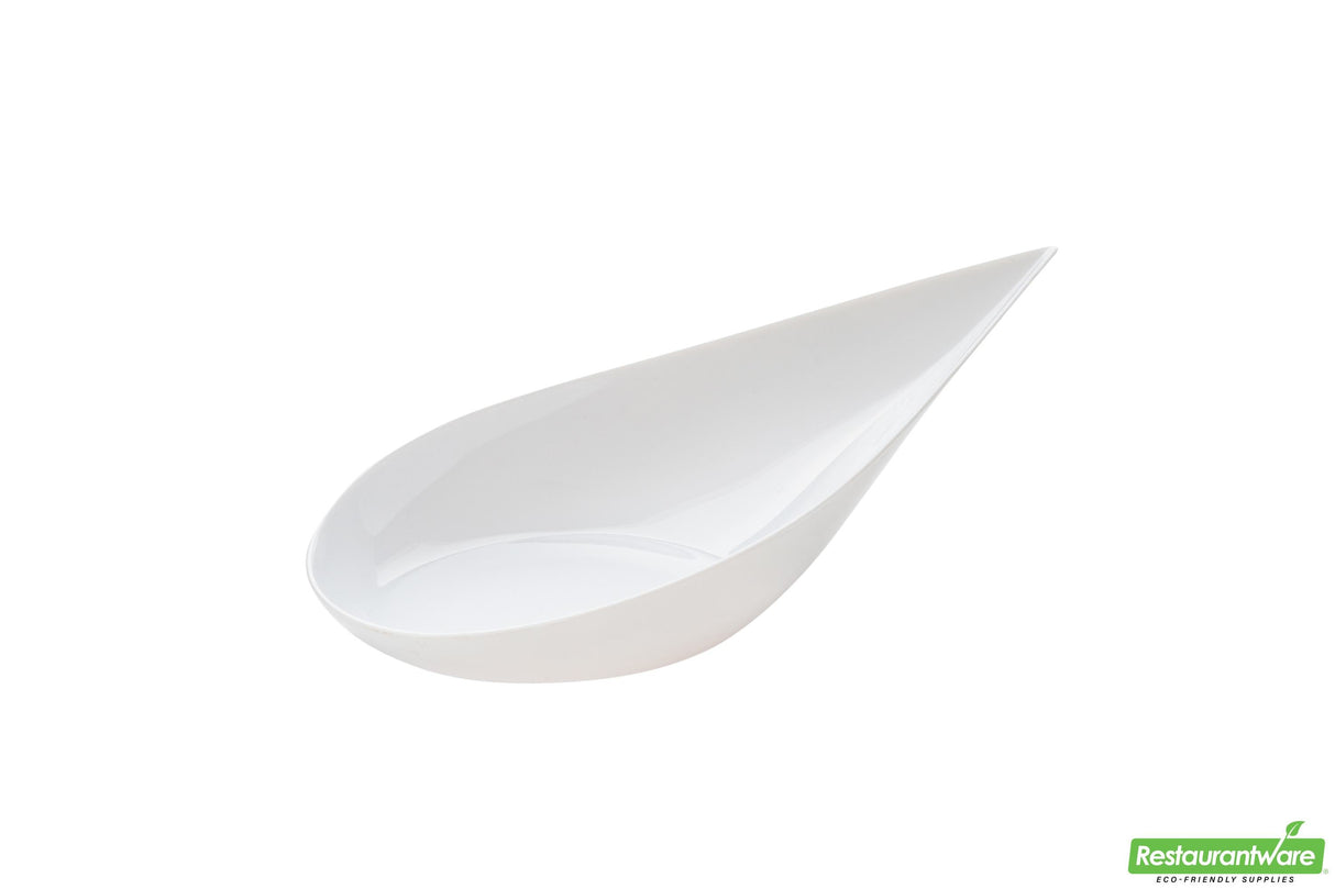 Spoons, Appetizer, 4 Inch, Plastic, White, Teardrop, Heavyweight, 4 Linear Inch,1 - 100 COUNT