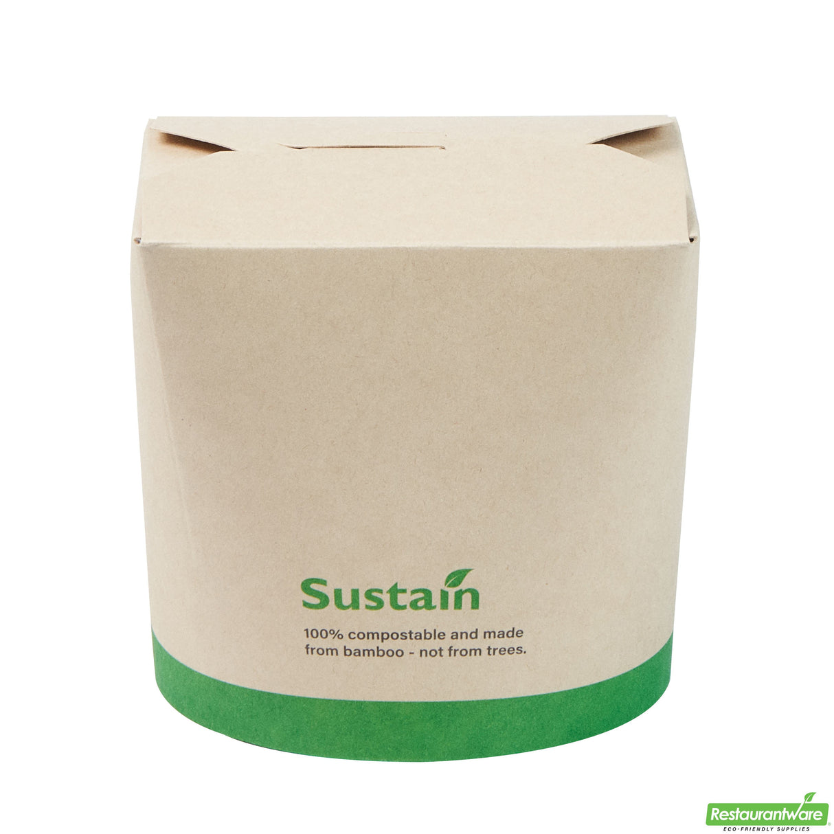 Containers, Noodle Take-Out, Sustain 26 Ounce, PLA-Lined Bamboo Paper, 4 x 3.50 x 3.75 Inch, Round,4 - 50 COUNT