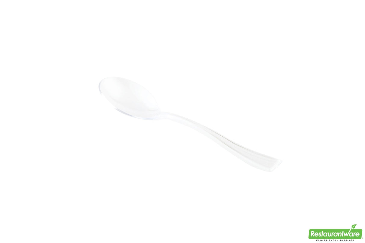 Spoons, Plastic, Clear, 4 Inch, 4 Linear Inch,1 - 500 COUNT
