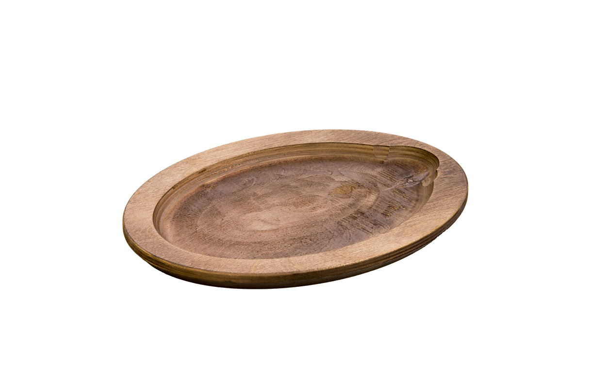 Underliners, Oval, Wood, 12.75 Inch, Walnut,6 - 1 EACH
