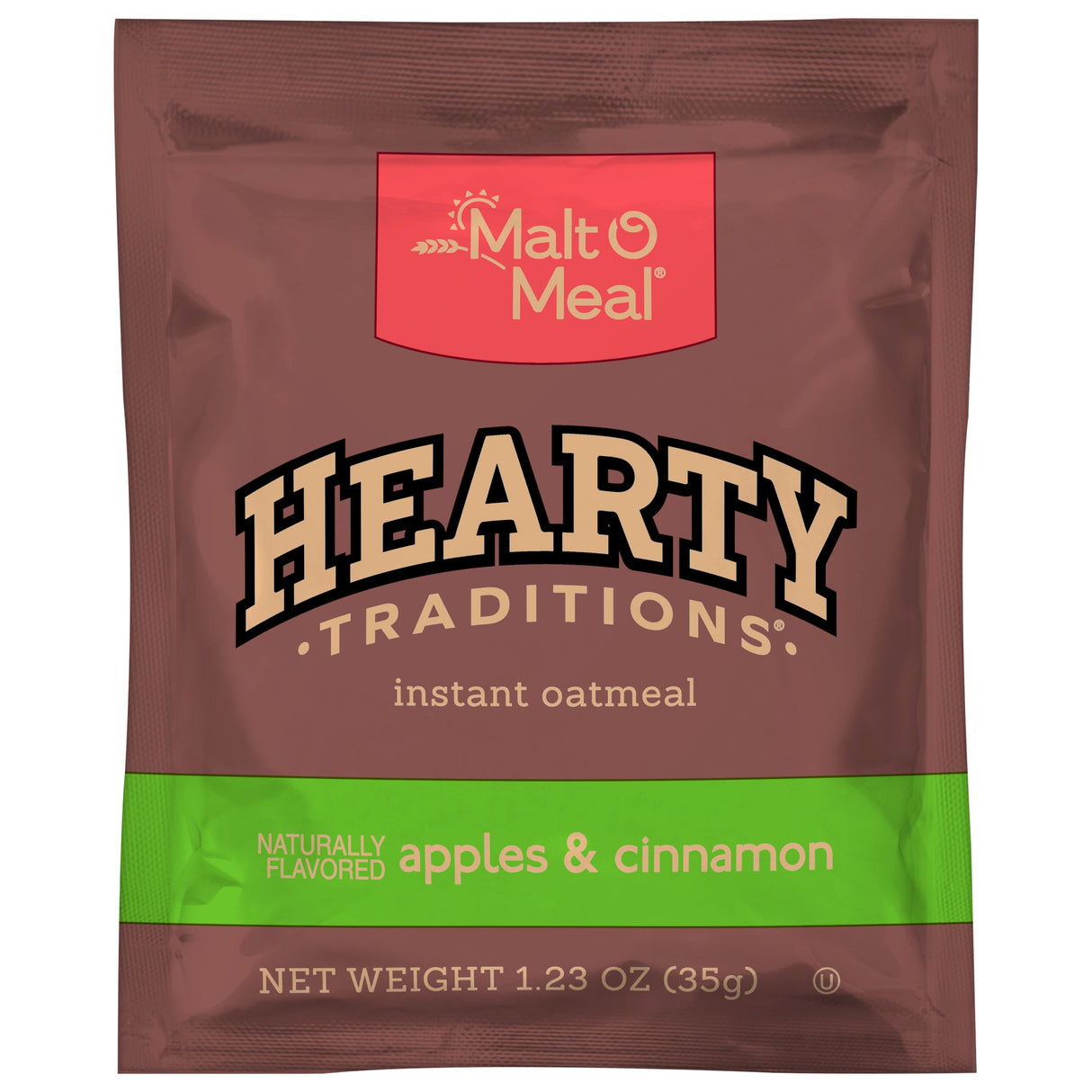 Oatmeal, Instant, Apple & Cinnamon Sugar, Single-Serve Packet,200 - 1.23 OUNCE