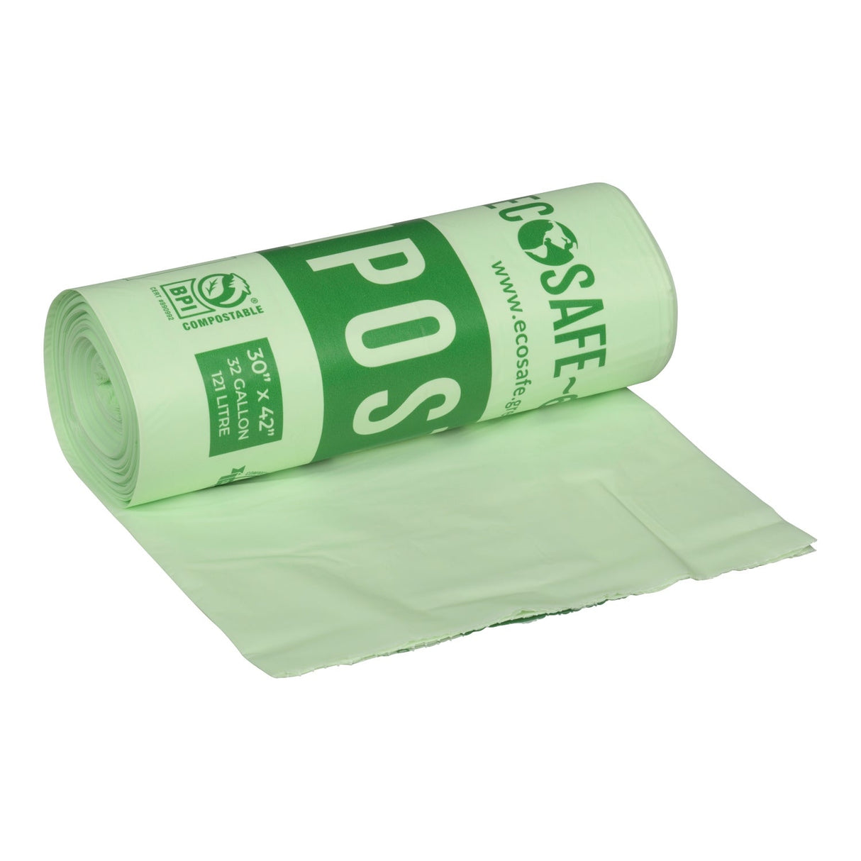 Bags, Compostable, 0.85 Mils, 30 x 42 Inches,9 - 15 COUNT